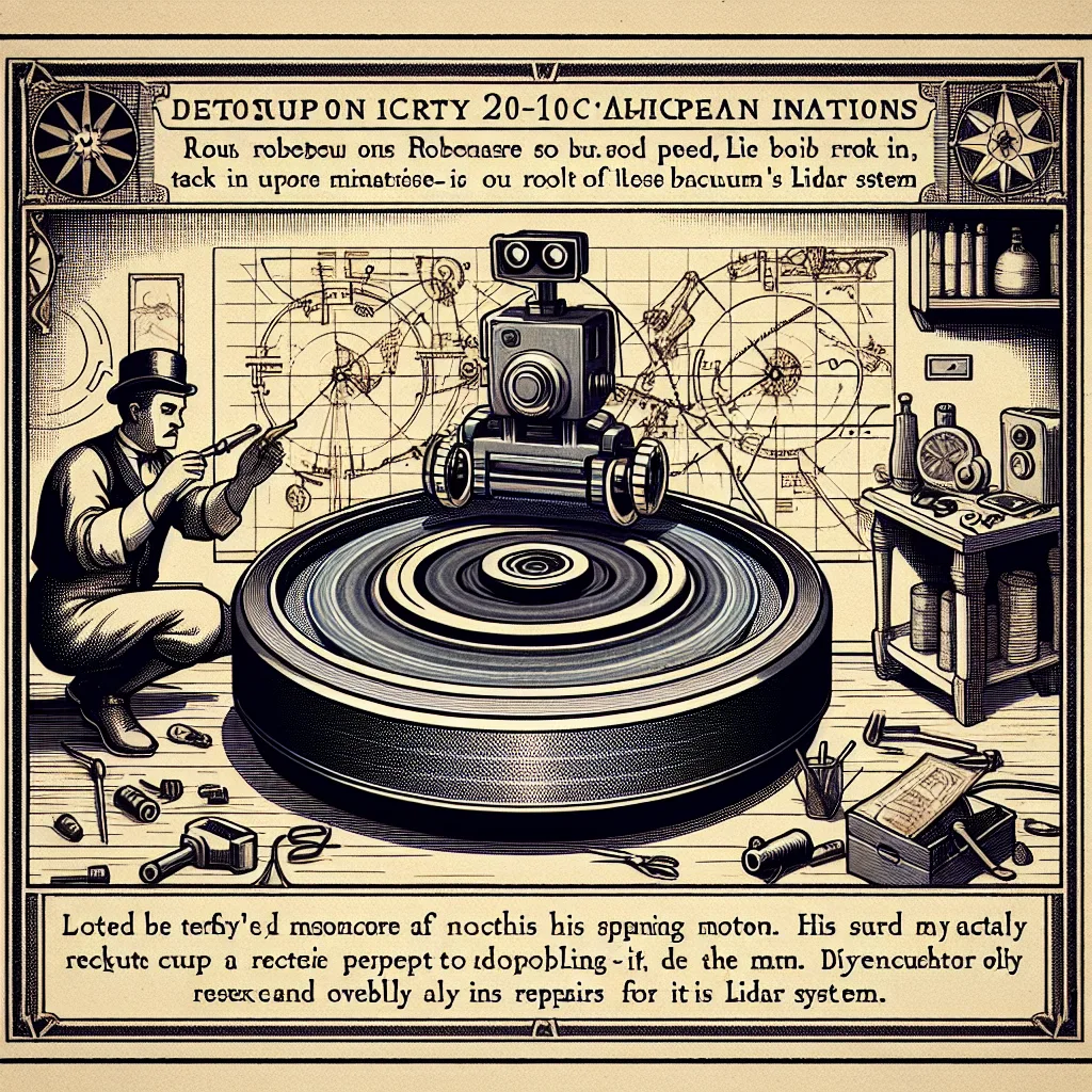 Робот-пилосос крутиться на місці або видає Помилку 1: ремонт лідара (LDS) своїми руками